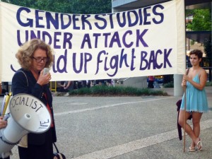 Rally for Gender Studies at UQ