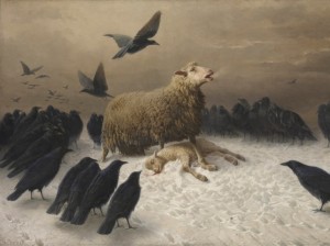 August Friedrich Albrecht SCHENCK Anguish (c. 1878)  (Angoisse) oil on canvas 151.0 x 251.2 cm National Gallery of Victoria, Melbourne