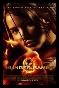Jennifer Lawrence as Katniss in The Hunger Games