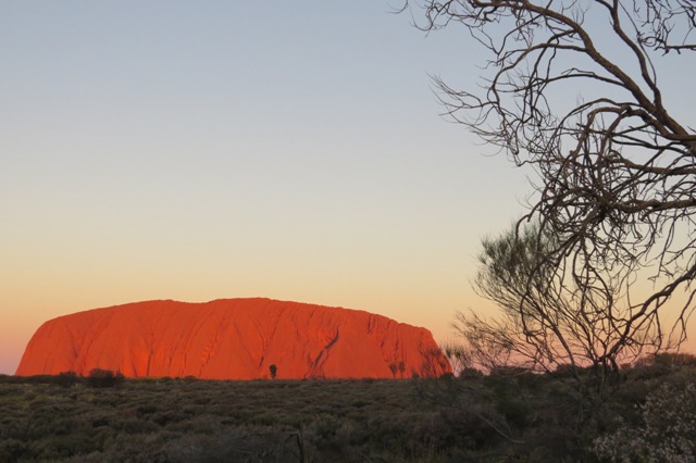 Uluru at sunset (Image: Jo Williams)