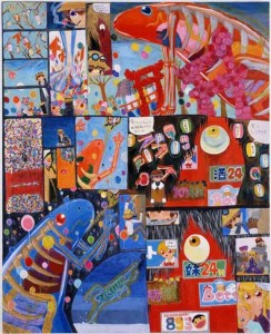 Mahomi Kunikata, Sound of the Body and Mind Freezing: The Story of the Balloons, 2007, acrylic on canvas