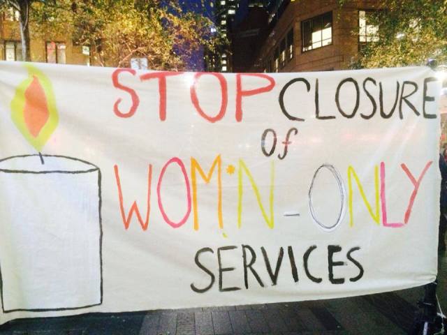 stop closure of womens only services
